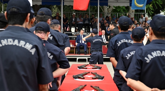 Asker olan engelliler için yemin töreni