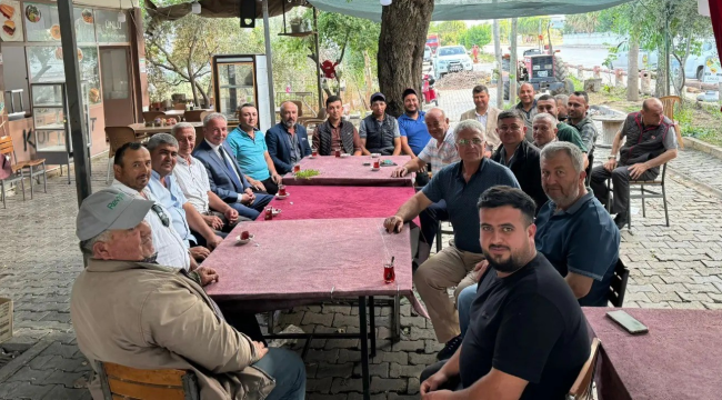 Başkan Nurlu doludan etkileneni çiftçilerini ziyaret etti