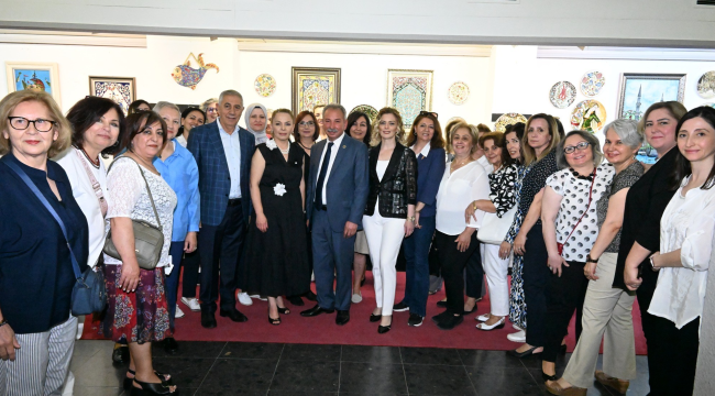 Başkan Nurlu ''sanatın sır hali'' sergisinin açılışını yaptı