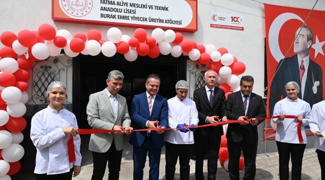Başkan Okur yiyecek atölyesi'ni hizmete açtı