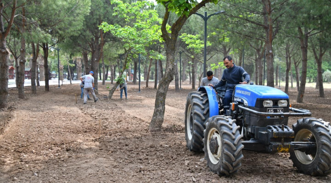 Belediye gölet alanını güzelleştirmeye devam ediyor
