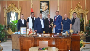 Borsa yönetimiden başkan Balaban'a tebrik ziyareti