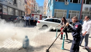 Büyükşehir belediyesinden öğrencilere yangın eğitimi