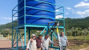 Büyükşehir suyu üreticinin tarlasına götürdü