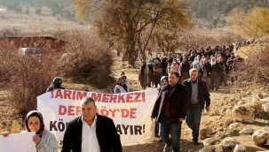 Dereköy'de köylüleri kömür ocağı mücadelesi sürüyor