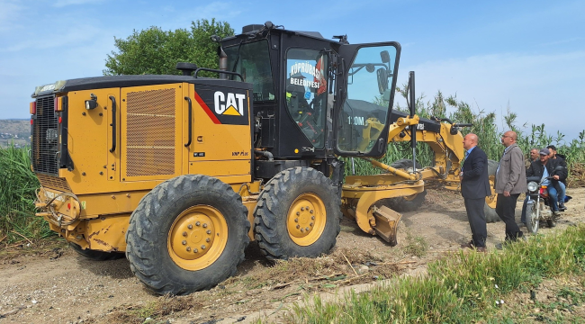 Gölmarmara'da ova yolları bakıma alındı