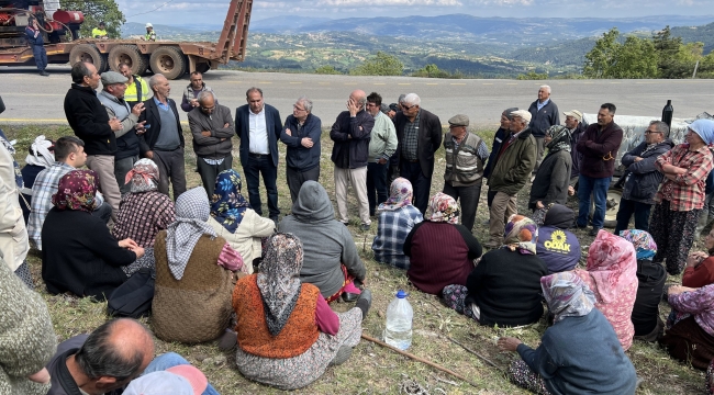 Gördes'de halk nikel sondajına karşı direniş eylemi başlattı