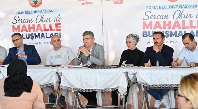 Mahalle buluşmaları düzenleyen başkan Okur'haliniz hatırınızı her zaman soran başkan olacağım'