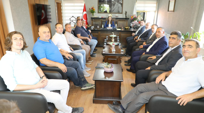 Haskova'lı belediye başkanları başkan Durbay'la bir araya geldi