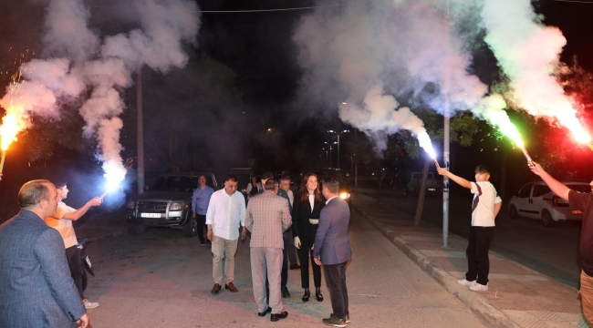 Mahalleye teşekkür ziyaretine gelen başkan Durbay böyle karşılandı