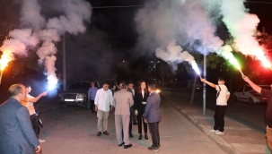 Mahalleye teşekkür ziyaretine gelen başkan Durbay böyle karşılandı