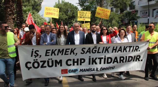 Manisa'da uzun zaman sonra en görkemli 1 mayıs kulaması