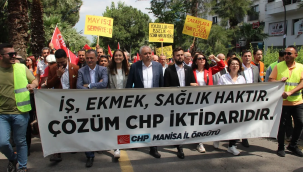 Manisa'da uzun zaman sonra en görkemli 1 mayıs kulaması