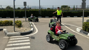 Öğrencilere trafik eğitimi