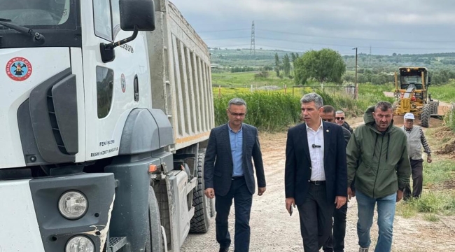 Soma'da ova yolları yenilendi,ürünler pazara daha çabuk ulaşacak