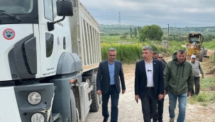 Soma'da ova yolları yenilendi,ürünler pazara daha çabuk ulaşacak