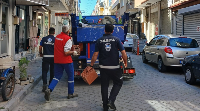 Turgutlu'da zabıta yol ve kaldırım işgali denetimini hızlandırdı