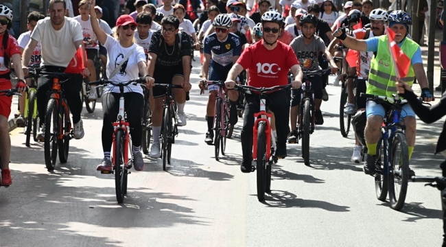 Vali Ünlü,bisiklet turuna katıldı