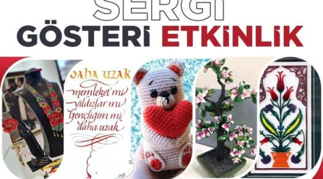 Yusunemre belediyesi 5 dalda sergi açıyor