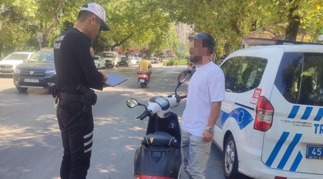 38 araç trafikten men edildi