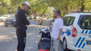 38 araç trafikten men edildi