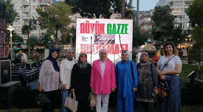 AKP kadın kolları başkanı Kaplan büyük Gazze buluşmasına katıldı