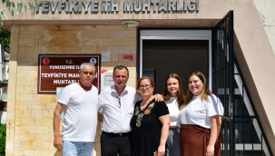 Başkan Balaban mahalle ziyretlerini bayramda da sürdürdü