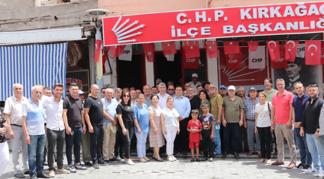 Başkan Okur Kırkağaç'ta