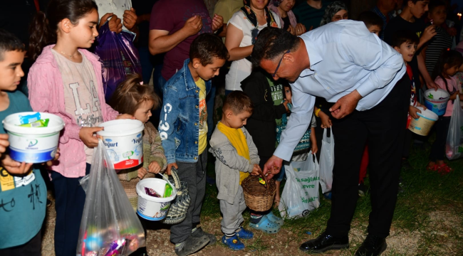 Başkan Öküzcüoğlu şeker toplama geleneğine katıldı