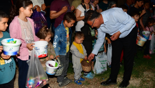 Başkan Öküzcüoğlu şeker toplama geleneğine katıldı