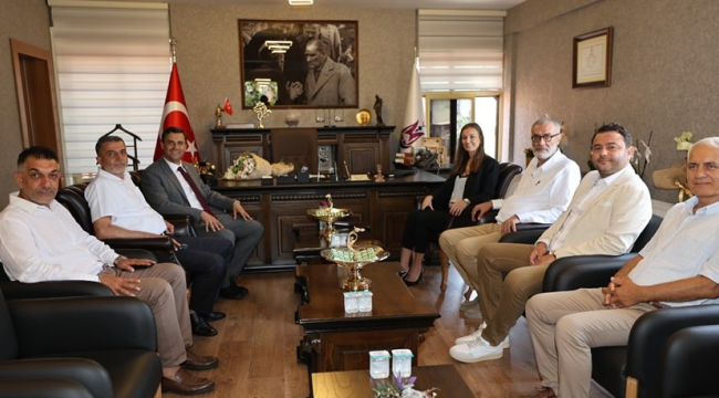 Başkan Zeyrek Başkan Durbay'a tebrik ziyareti