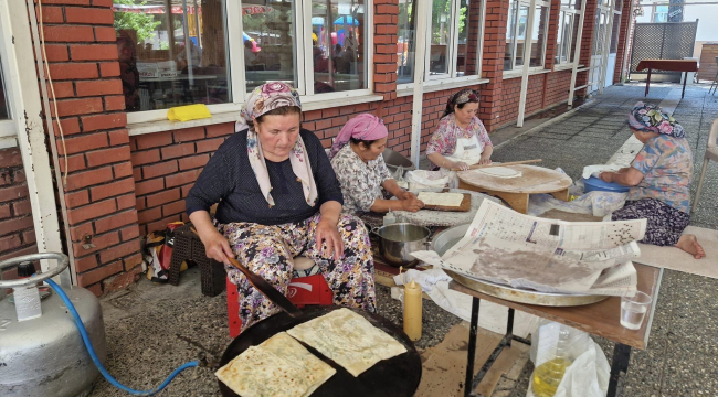 Belediye çay bahçemizde gözleme satışı