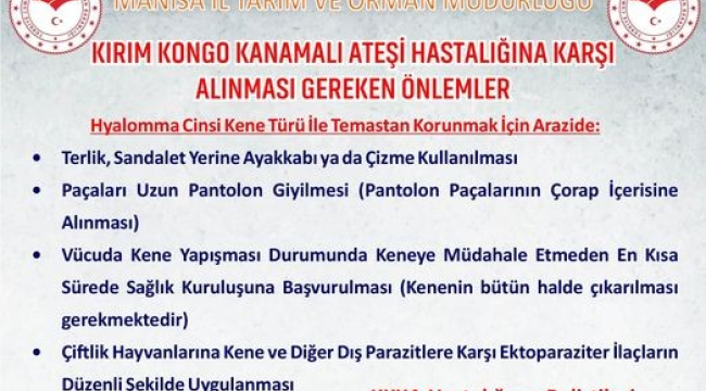 Çiftçilere Kene uyarısı