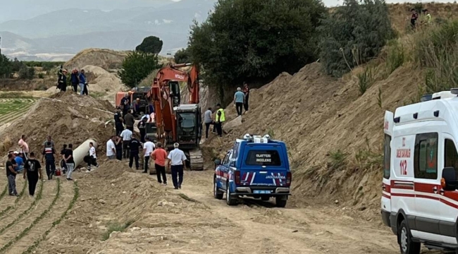 Denizli'de toprak kayması! 1işçi hayatını kaybetti,1 işçi ağır yaralı