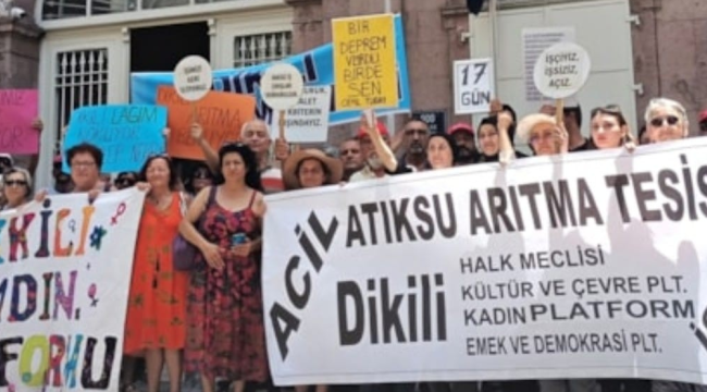 Dikili'de deniz kirliliği vatandaşları isyan ettirdi