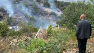 Gölmarmara Göktepe mevkinde çıkan orman yangını söndürüldü