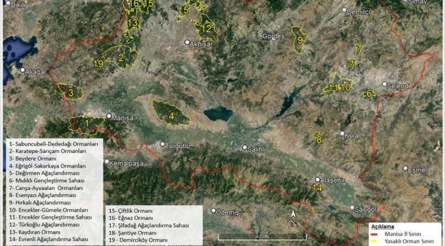 Manisa'da yangından korunacak orman alanları koruma altına alındı