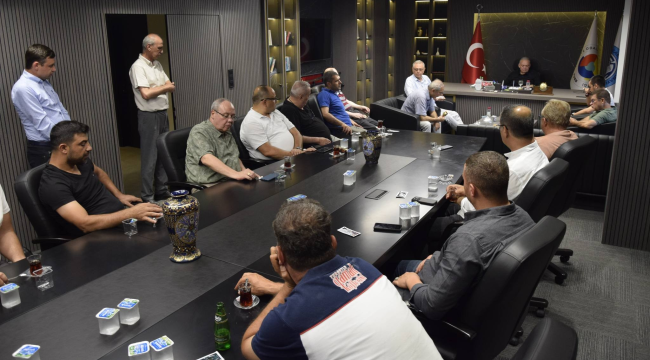 Meclis toplantısına Aydın'da katıldı