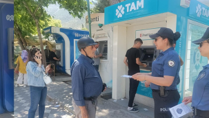 Polisten vatandaşlara sahte para uyarısı