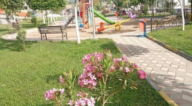 Soma belediyesi'nden yeşil alanlara VIP sulama 