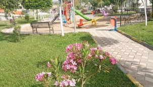 Soma belediyesi'nden yeşil alanlara VIP sulama 