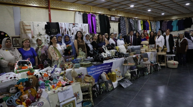 Ürünler el emegi sergisinde vatandaşların beğenisine sunuldu