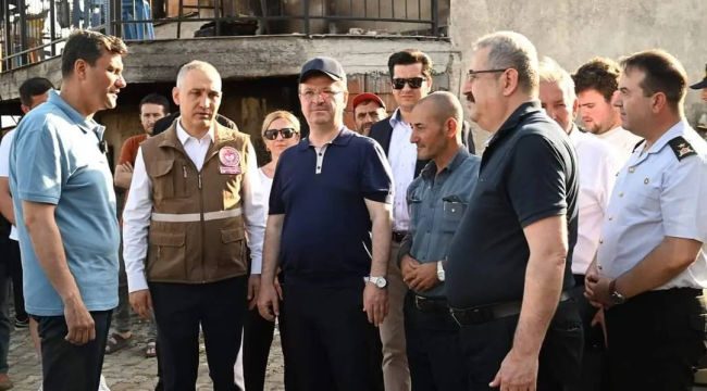 Yangın bölgesindeki üreticilere yem yardımı