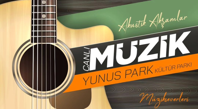 Yunus parkta 3 gün 'akustik akşamlar' müzik dinletisi