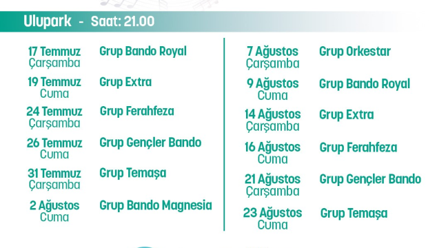 Akustik yaz akşamları konserleri başlıyor