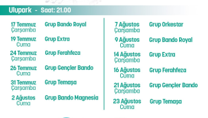 Akustik yaz akşamları konserleri başlıyor