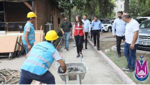 Başkan Durbay çalışmaları yerinde inceledi