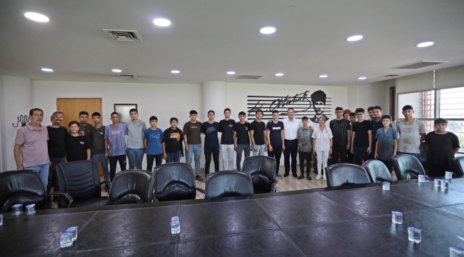 Başkan Dutlulu kalfa ve çırakların sorunlarını dinledi