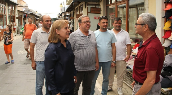 Başkan Gündüz başkanlarla esnafları ziyaret etti