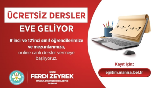 Başkan Zeyrek'ten öğrencilere ücretsiz eğitim müjdesi